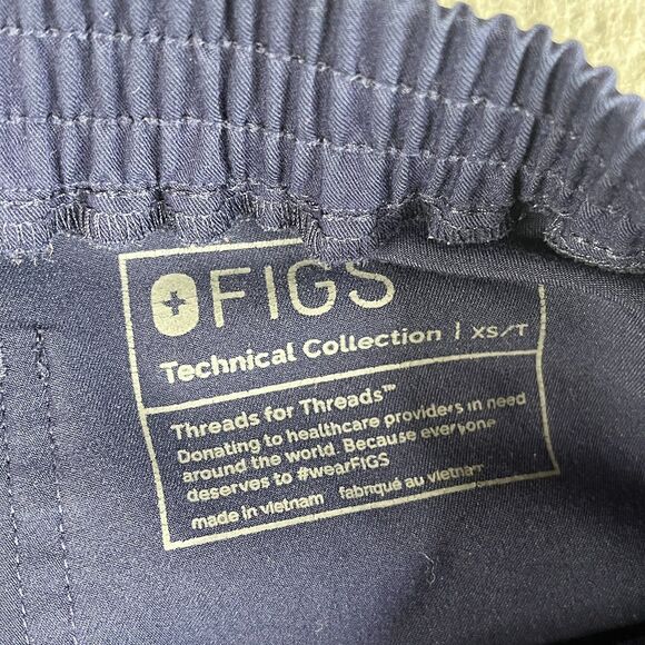 FIGS Technical Collection Scrub Bottom Women XST Navy Blue TW2000T Pant Hospital - Picture 6 of 12